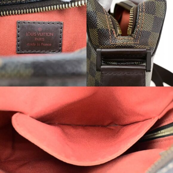 LOUIS VUITTON Olav PM Shoulder Bag Damier Ebene Leather Brown N41442 31YG510 - Picture 12 of 15